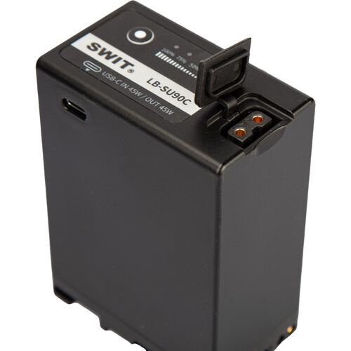 1023510_A.jpg - SWIT 90Wh/14.4V Sony BP-U Series Battery with D-Tap and USB-C I/O - Image 1