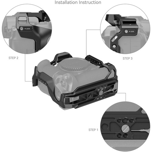 1023770_B.jpg - SmallRig Full Cage for Select Canon EOS Cameras with BG-R10 Battery Grip 3464B - Image 2