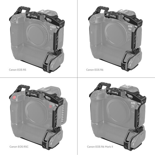 1023770_C.jpg - SmallRig Full Cage for Select Canon EOS Cameras with BG-R10 Battery Grip 3464B - Image 3