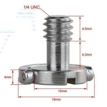 1023840_A.jpg - Camera Armour D-Ring 1/4 Thread Screw (2pc)
