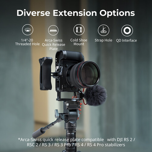 1023900_C.jpg - SmallRig HawkLock Quick Release Cage Kit for Canon EOS R5 Mark II 5029 - Image 3