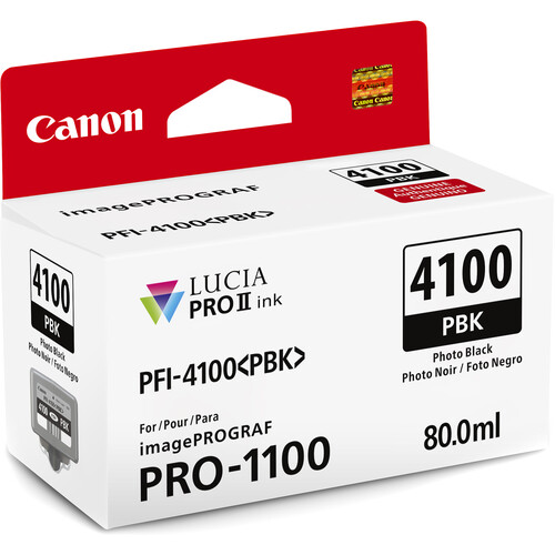 Canon PFI-4100 Photo Black Pigment Ink Tank (80mL) - Best Available Image