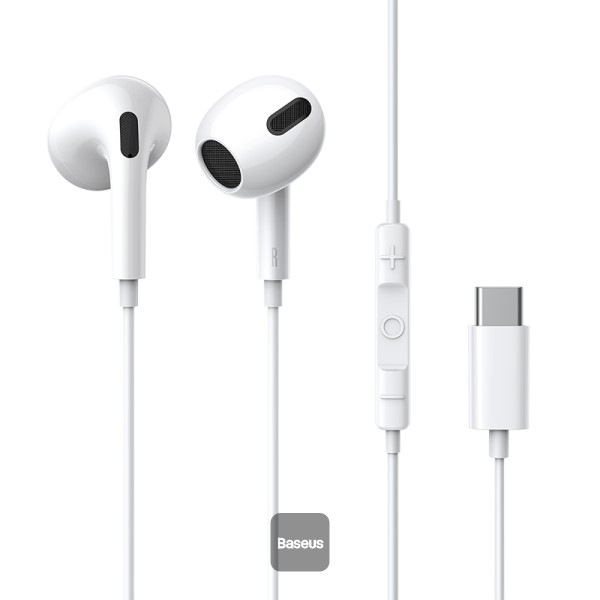 Best image for Baseus Encok USB-C lateral in-ear Wired Earphone C17 - White