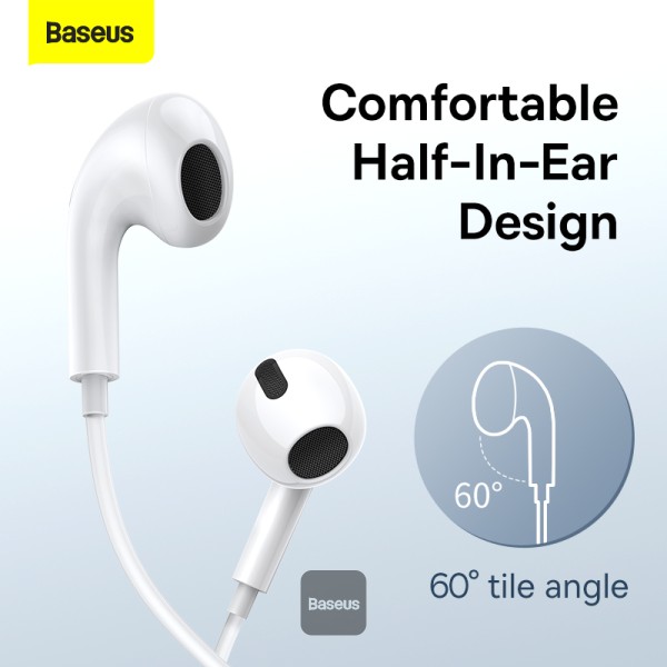 1024390_E.jpg - Baseus Encok USB-C lateral in-ear Wired Earphone C17 - White - Image 5