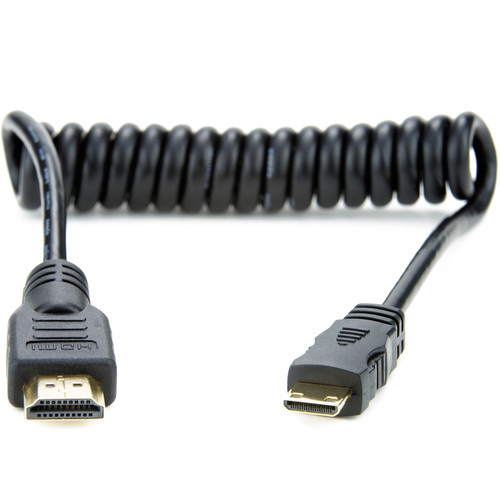 Atomos Coiled Mini-HDMI to HDMI Cable (30-45cm) - Best Available Image