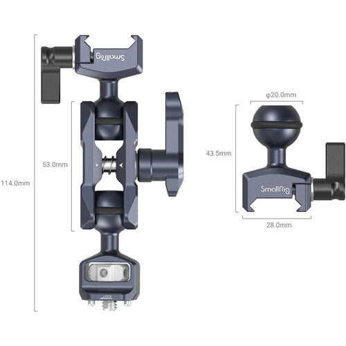 1024950_A.jpg - SmallRig Magic Arm with Dual Ball Heads (1/4"-20 Screw and NATO Clamp) 3875 - Thumbnail 1