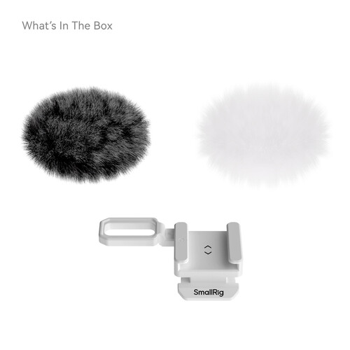 1024960_B.jpg - SmallRig Furry Windscreen Kit for Canon EOS R50 V (2-Piece) 5434 - Image 2