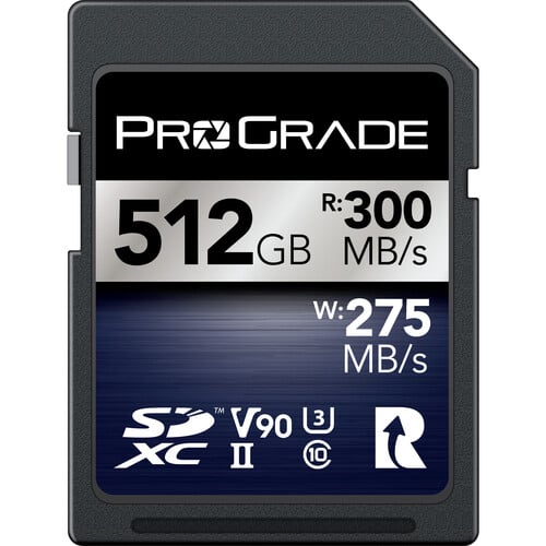 Best image for ProGrade 512GB UHS-II SDXC V90 Iridium Memory Card