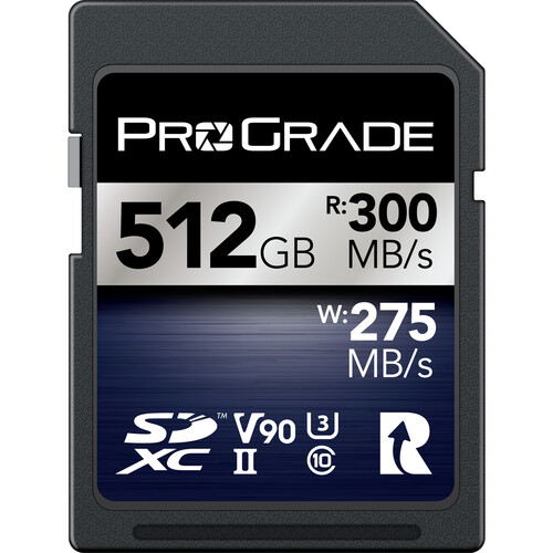 ProGrade 512GB UHS-II SDXC V90 Iridium Memory Card - Best Available Image