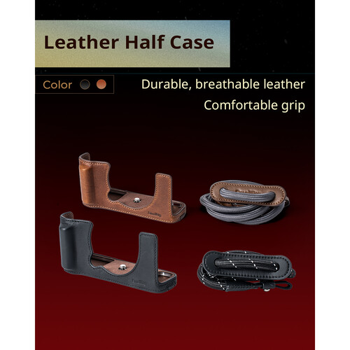 1025220_B.jpg - SmallRig Leather Half Case Kit for FUJIFILM X-E5 (Black) 5450 - Thumbnail 2