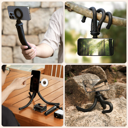 1025440_E.jpg - Telesin Flexible Octopus Tripod and Magnetic Mount for Phones and Action Cameras - Image 5
