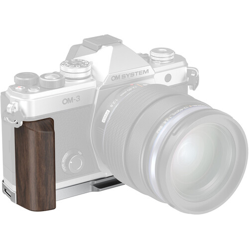 Best image for SmallRig L-Shaped Mount Plate with Wooden Handle for OM System OM-3 5563