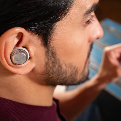 1025650_B.jpg - Technics EAH-AZ100 Reference-Class True Wireless Earbuds (Silver) - Image 2