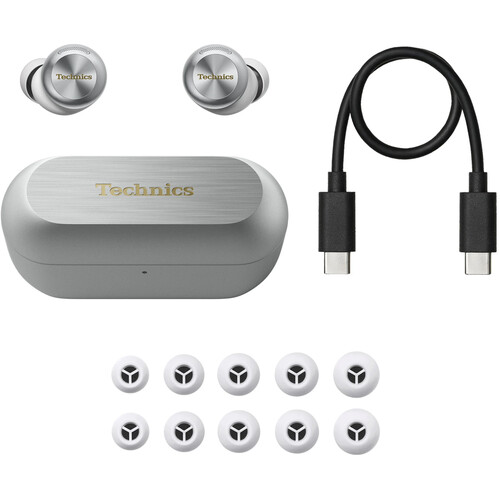 1025650_C.jpg - Technics EAH-AZ100 Reference-Class True Wireless Earbuds (Silver) - Image 3