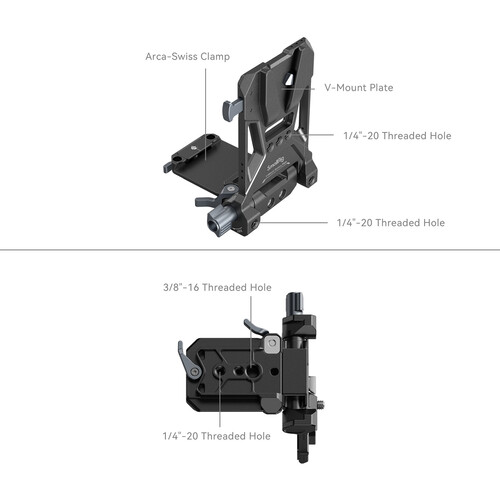 1025730_D.jpg - SmallRig V-Mount Battery Mounting Plate 4505B - Image 4