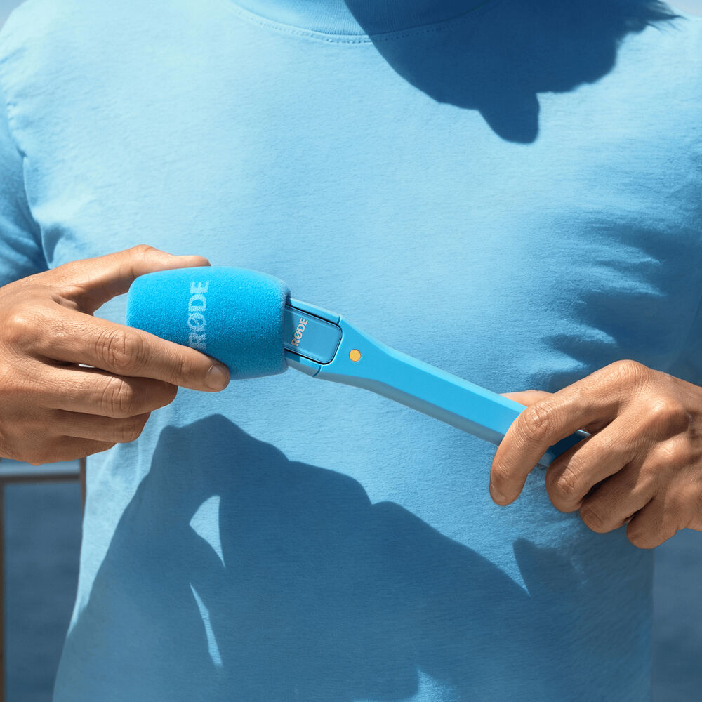 1025800_B.jpg - RODE Interview Micro Handheld Mic Adapter for Wireless Micro Transmitter Blue - Thumbnail 2