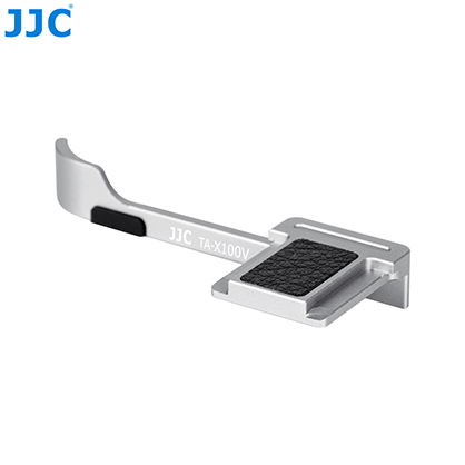 1025920_A.jpg - JJC Thumb Grip For Fujifilm X100VI Silver - Image 1