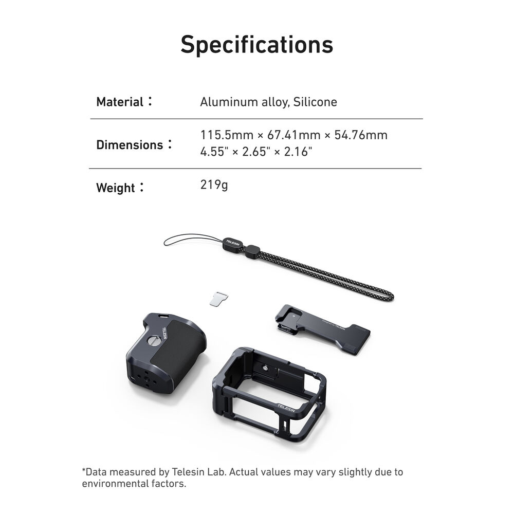 1026690_E.jpg - Telesin Aluminium Street Shot Set for DJI Osmo Action 6 - Image 5