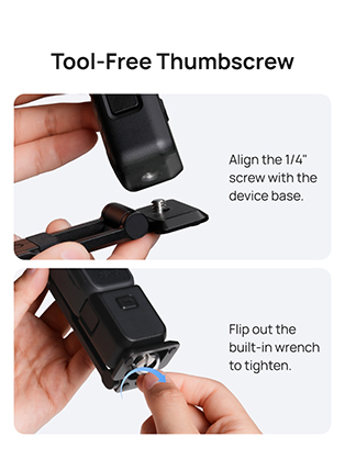 1026720_B.jpg - Telesin Magnetic Portable Multifunctional Tripod for DJI Osmo Pocket 4P / 4 / 3 - Image 2