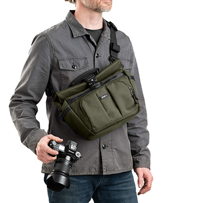 1026790_A.jpg - ThinkTank FocusPoint Crossbody Bag 8L Green - Image 1