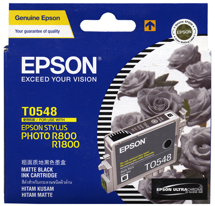 Best image for Epson T0548 Matte Black Ink for R800/R1800
