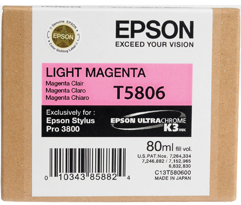Epson T5806 3800K3 80ml Ink Light Mag - Best Available Image