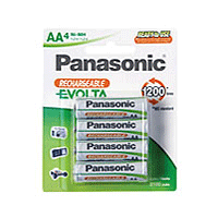 Panasonic Evolta RTU rechargeable AA batteries 4pack - Best Available Image