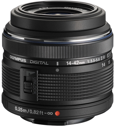 OLYMPUS AF 14-42mm F3.5-5.6  M-ZUIKO STD LENS Black  + $50 Cashback