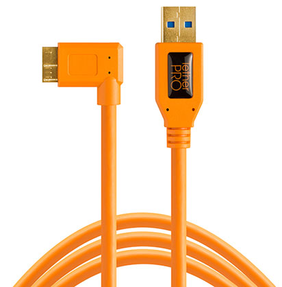 TetherPro USB 3.0 SuperSpeed Micro-B Right Angle Cable 4.6m - Best Available Image