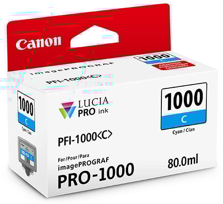 Canon PFI1000C Cyan Ink Prograf 1000