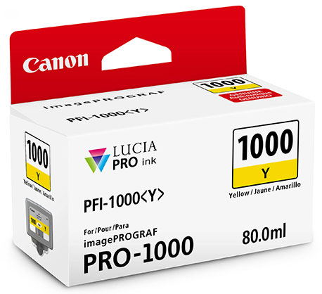 Canon PFI-1000Y Yellow Ink Prograf 1000
