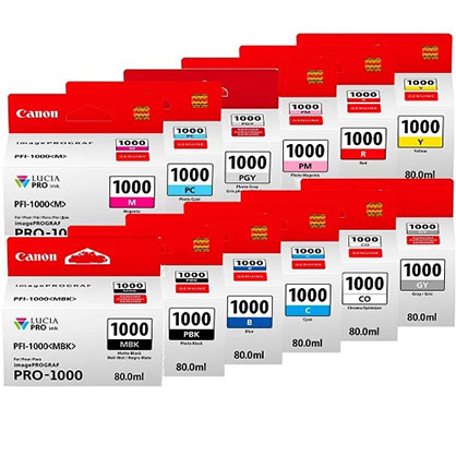 Canon PFI-1000 ink set - Best Available Image