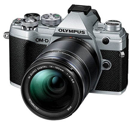 Olympus E-M10 Mark IV with 14-150mm Lens Silver + Bonus $100 Prepay Visa Card