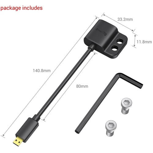 1017281_A.jpg - SmallRig Ultra Slim 4K HDMI Adapter Cable (D to A) - Thumbnail 1