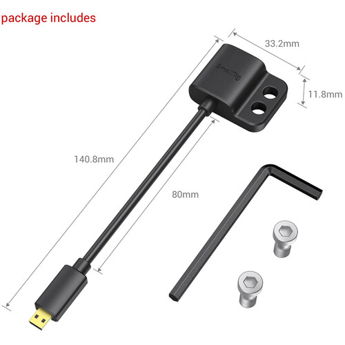 1017281_A.jpg - SmallRig Ultra Slim 4K HDMI Adapter Cable (D to A) - Image 1