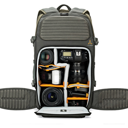 1018311_A.jpg - Lowepro Flipside Trek BP 450 AW Backpack (Gray/Dark Green) - Image 1
