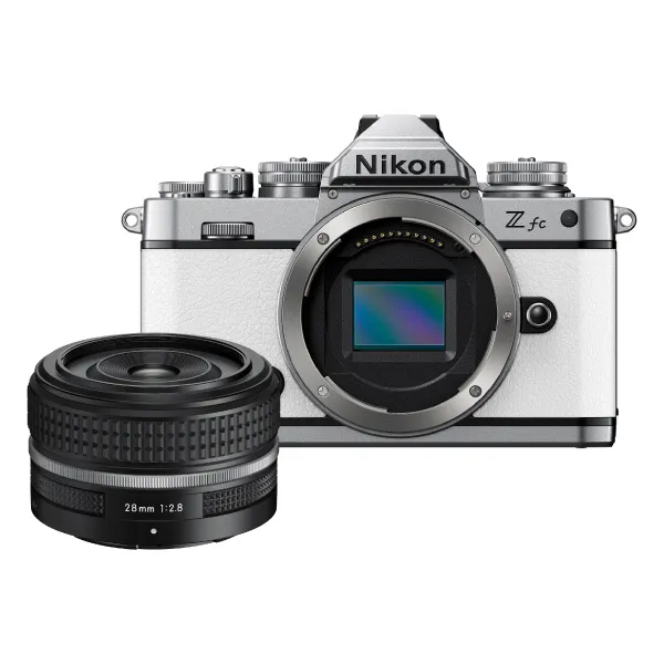 Nikon Z fc White Mirrorless Digital Camera with 28mm Len - Best Available Image