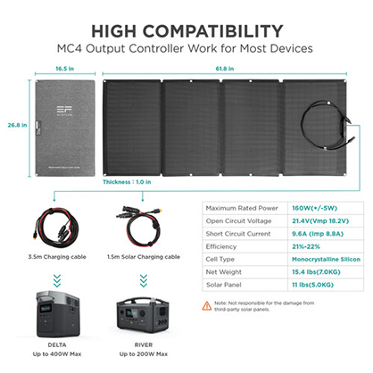 1019051_B.jpg - EcoFlow 160W Solar Panel