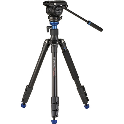 Benro A2883F Reverse-Folding Aluminum Travel Tripod with S4Pro Fluid Video Head - Best Available Image