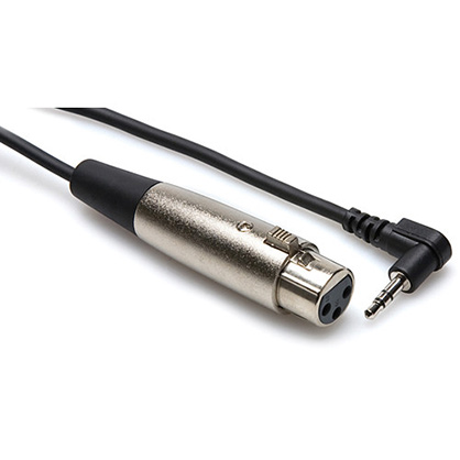 Best image for HOSA XVM-115F XLR3F - 3.5mm TRS Mini Angled Cable 15ft 4.6m