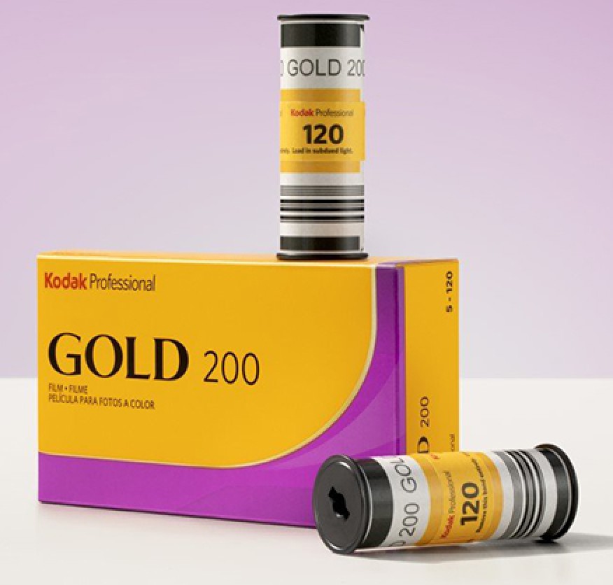 Kodak Professional Gold 200 Colour Negative Film (120 Roll Film Single Roll) - Best Available Image