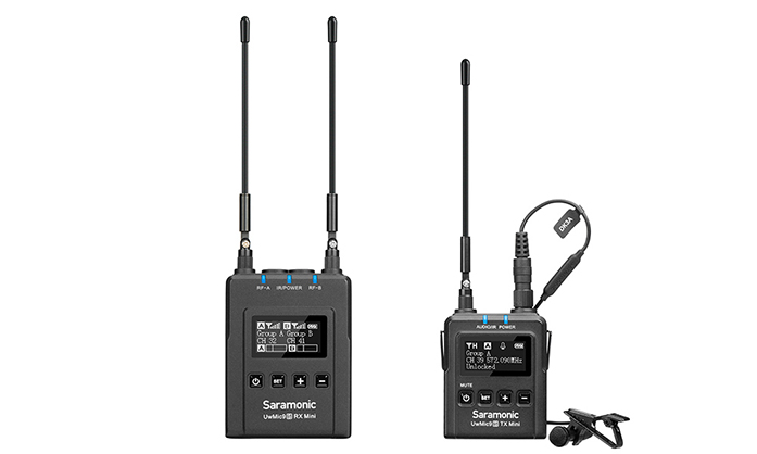 Saramonic UwMic9s Kit1 Mini Premium UHF 1-Person Wireless Microphone