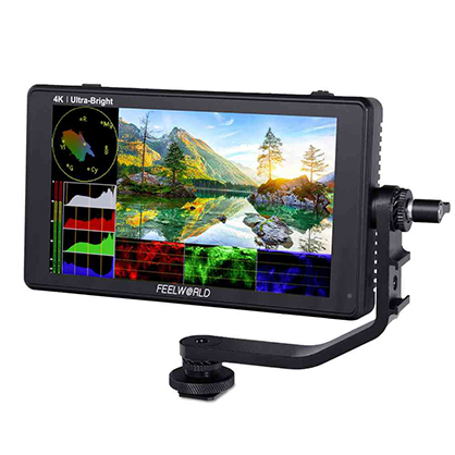 Feelworld LUT6 2600NITS HDR 3D LUT Touch Screen Monitor with Waveform 4K HDMI