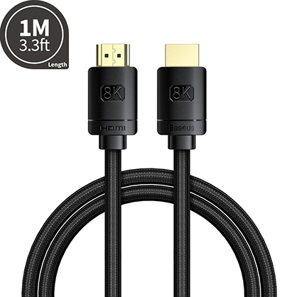 Best image for Baseus High Definition Series HDMI 8K to HDMI 8K Adapter Cable 1m