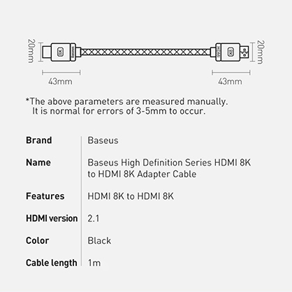 1019861_B.jpg - Baseus High Definition Series HDMI 8K to HDMI 8K Adapter Cable 1m