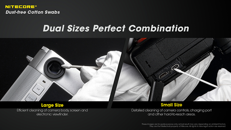 1019871_A.jpg - Nitecore Dust-Free Cotton Swabs - Image 1