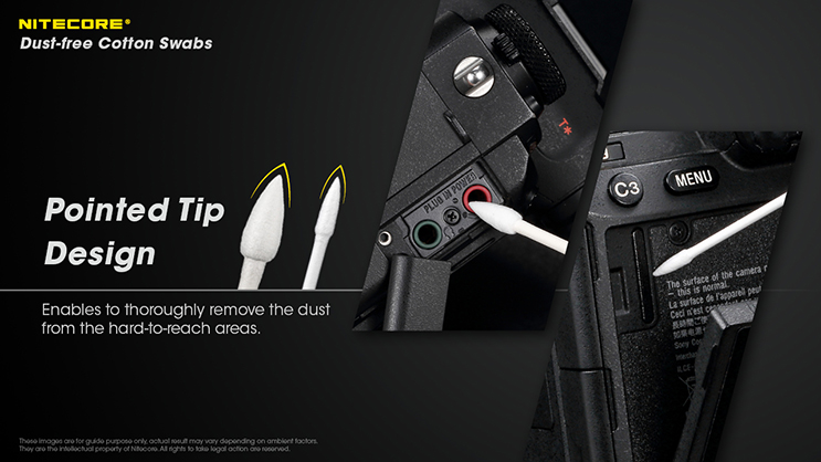 1019871_B.jpg - Nitecore Dust-Free Cotton Swabs - Image 2