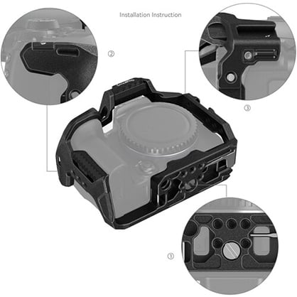 1019921_C.jpg - SmallRig Black Mamba Camera Cage for Canon EOS R10 4004 - Thumbnail 3