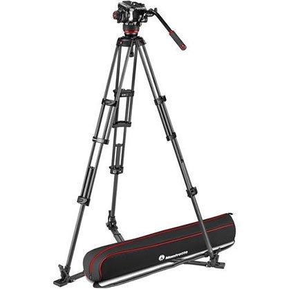Manfrotto 540X Fluid Video Head and Carbon Twin Leg GS Tripod
