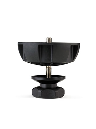 1020281_A.jpg - Benro BL100S 100mm Half Ball Adapter with Short Tie Down Handle Fits 100mm Bowl - Thumbnail 1